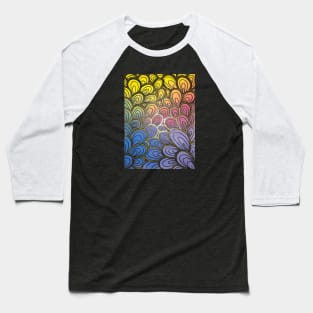 Graphic Rainbow Pattern Baseball T-Shirt